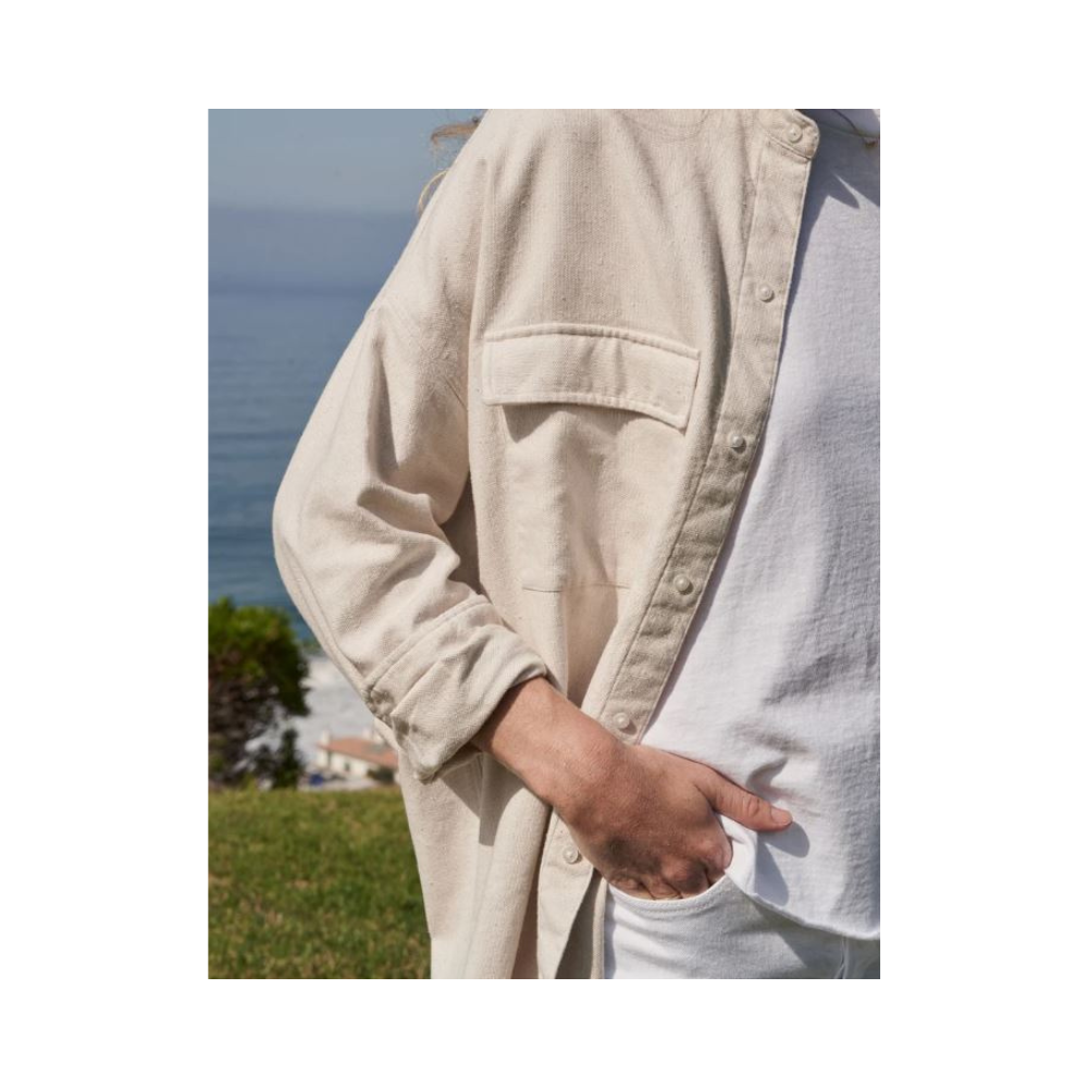 MCLOGHLIN Shirt Jacket in Natural