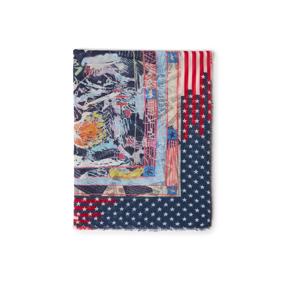 America scarf in multicolour