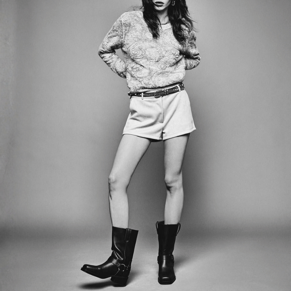 Avant Toi Hand-Painted Cotton Paisley Embroidered Sweater in Sughero – International designer fashion boutique Australia Riada Concept Woollahra