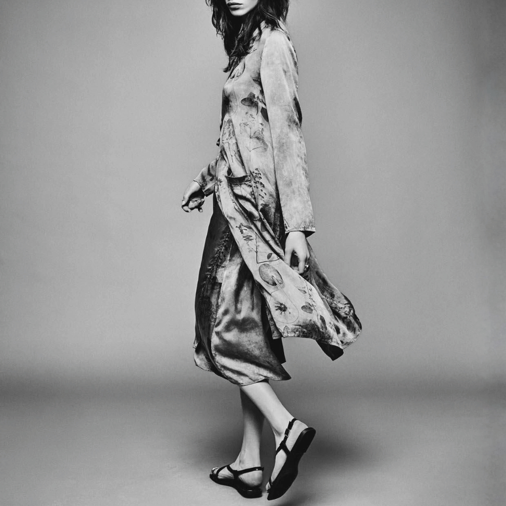 Avant Toi Hand-Finished Silk Wrap Skirt in Ash – International designer fashion boutique Australia Riada Concept Woollahra