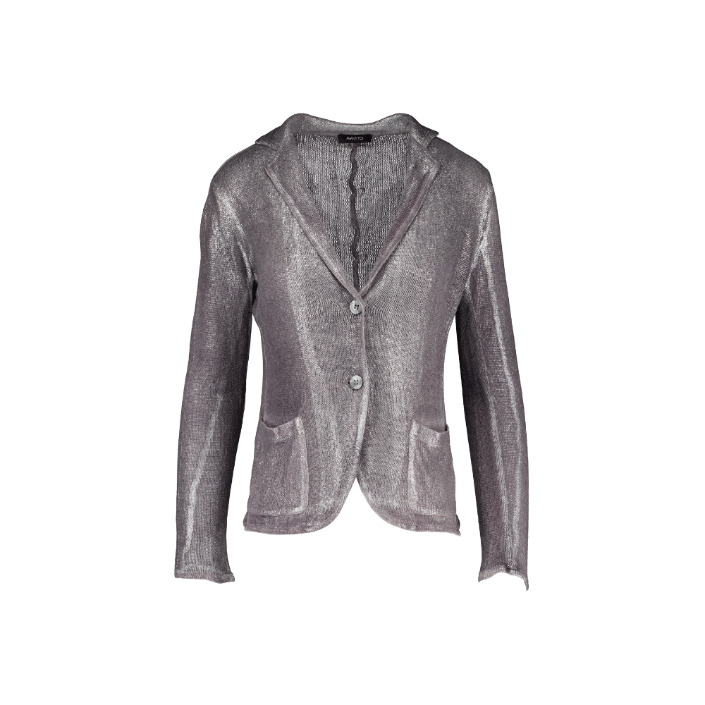 Avant Toi Hand Painted Laminated Linen Jacket in Ardesia – International designer fashion boutique Australia Riada Concept Woollahra