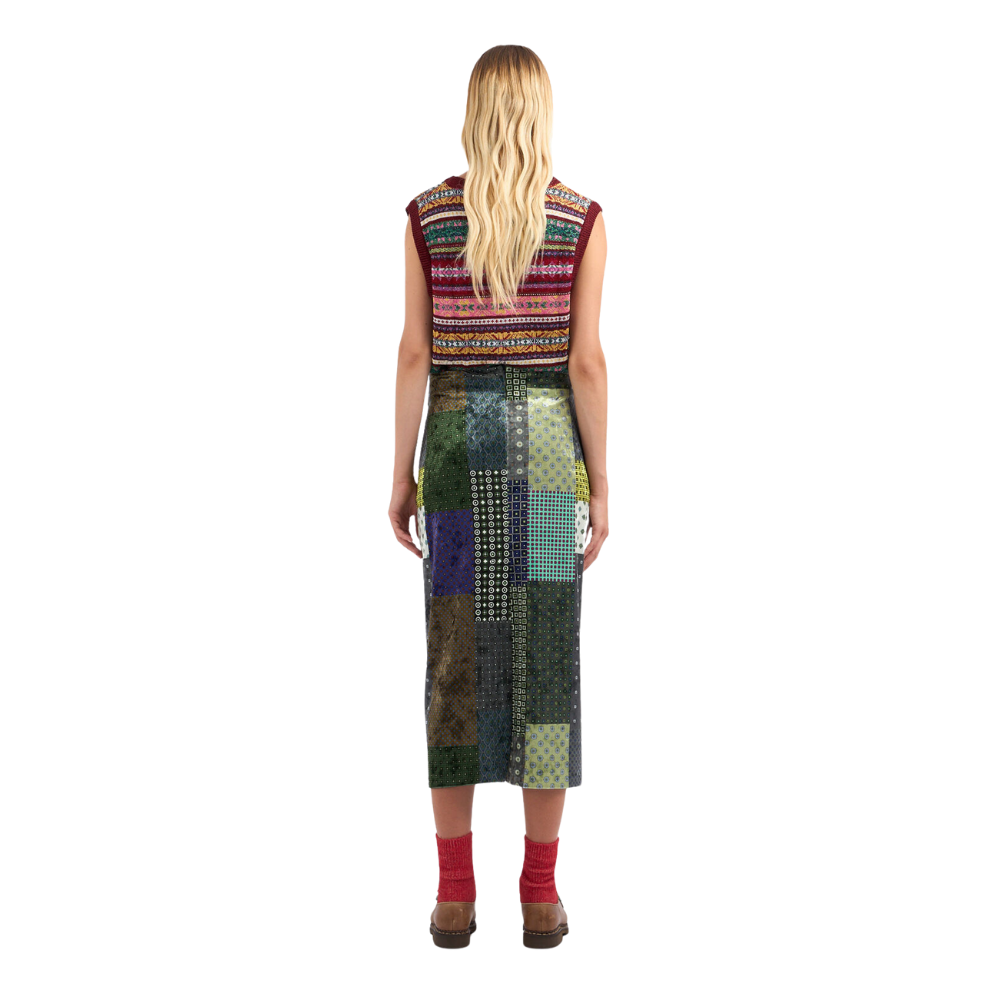 Ranat skirt in green multicolour