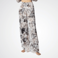 Avant Toi Poseidonia Effect Silk Palazzo Pants in Noce Moscata 225SD2202SSTV-P Avant Toi Luxury knitwear stockist Australia Riada Concept online Sydney Designer fashion shop online and in store High End fashion boutique Sydney Australia Riada Concept