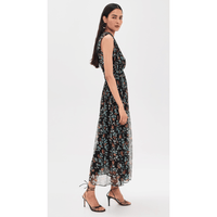 Ulla Johnson Celestina Sleeveless Silk Dress in Nightshade – International designer fashion boutique Australia Riada Concept Woollahra