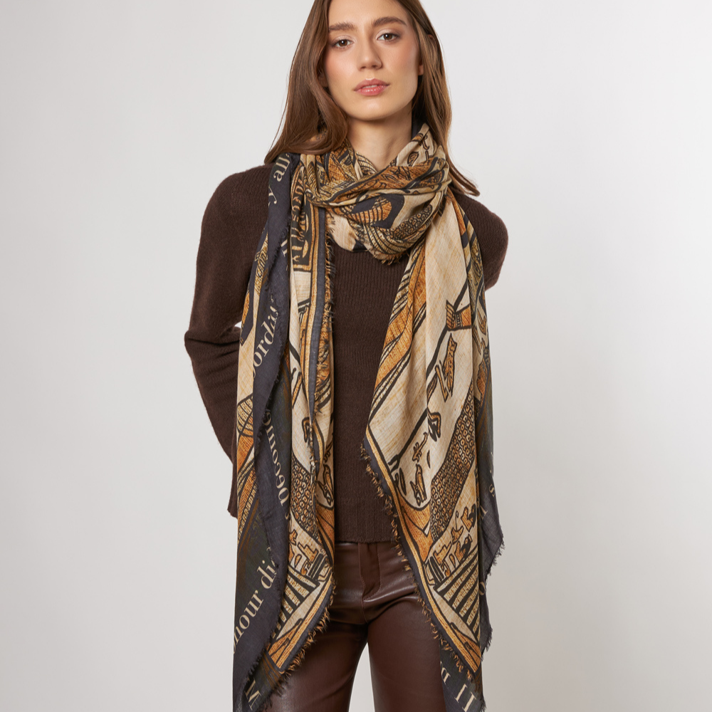 Cleopatra scarf in multicolour