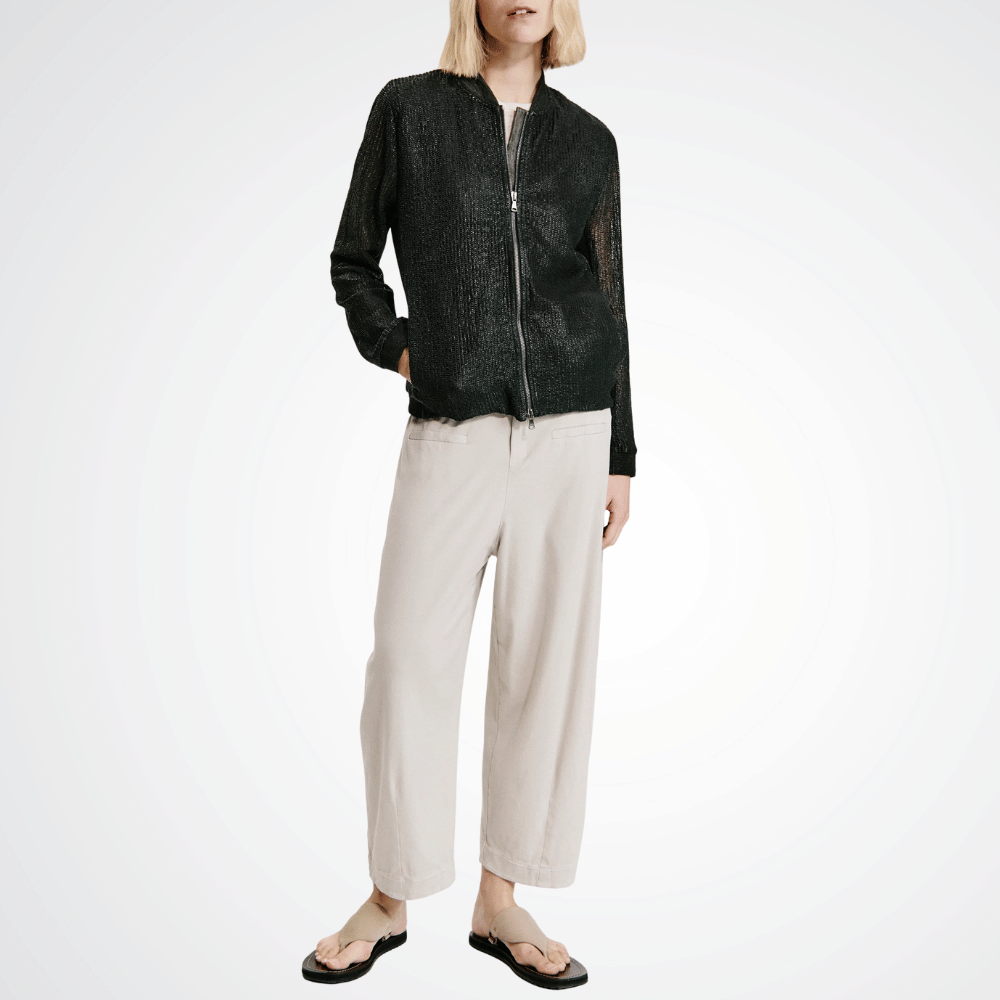 TRANSIT PAR SUCH Textured Openwork Leather Jacket in Black 3382 Transit Par Such at Riada Concept Designer fashion shop online and in store High End fashion boutique Sydney Australia Riada Concept