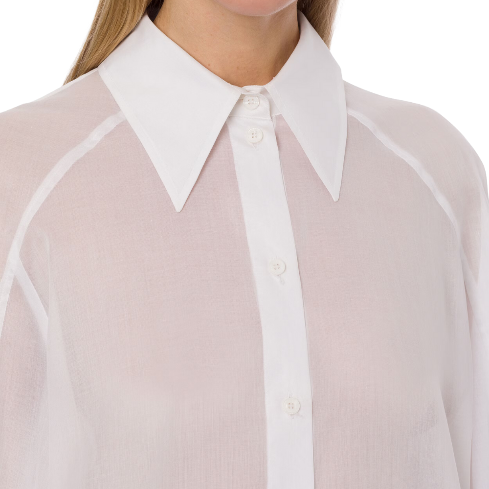 Cotton blouse in white