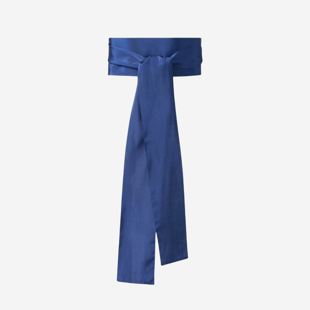 Sara Roka Dark Bluette Ribbon Belt Sara Roka international designer fashion boutique Australia Riada Concept Woollahra