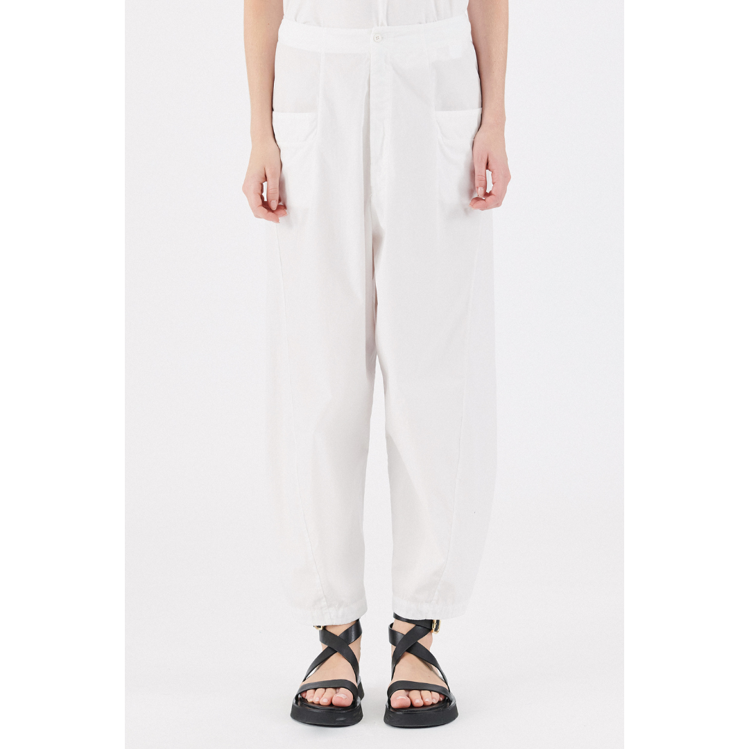 Cotton Relaxed Pant in White