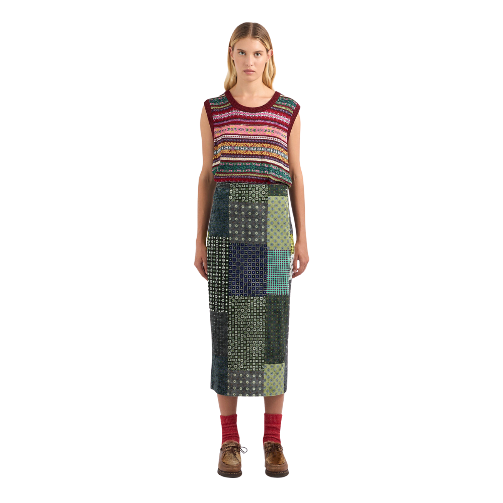 Ranat skirt in green multicolour