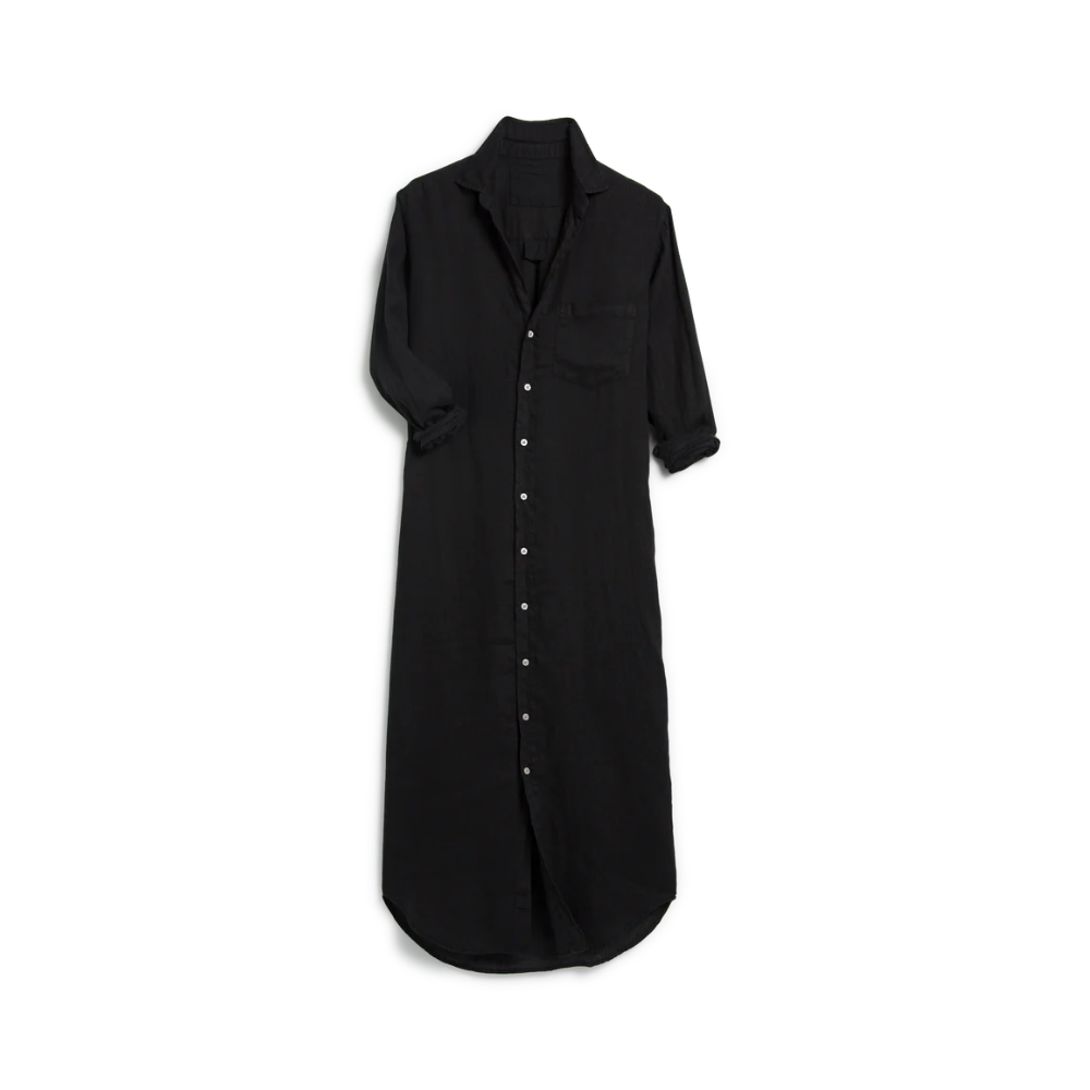 Rory Maxi Shirtdress in black