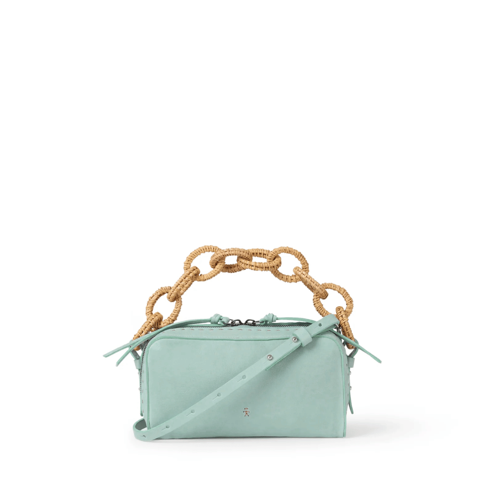 Bag Box S Catena Raffia Artico