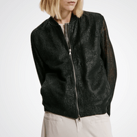 TRANSIT PAR SUCH Textured Openwork Leather Jacket in Black 3382 Transit Par Such at Riada Concept Designer fashion shop online and in store High End fashion boutique Sydney Australia Riada Concept