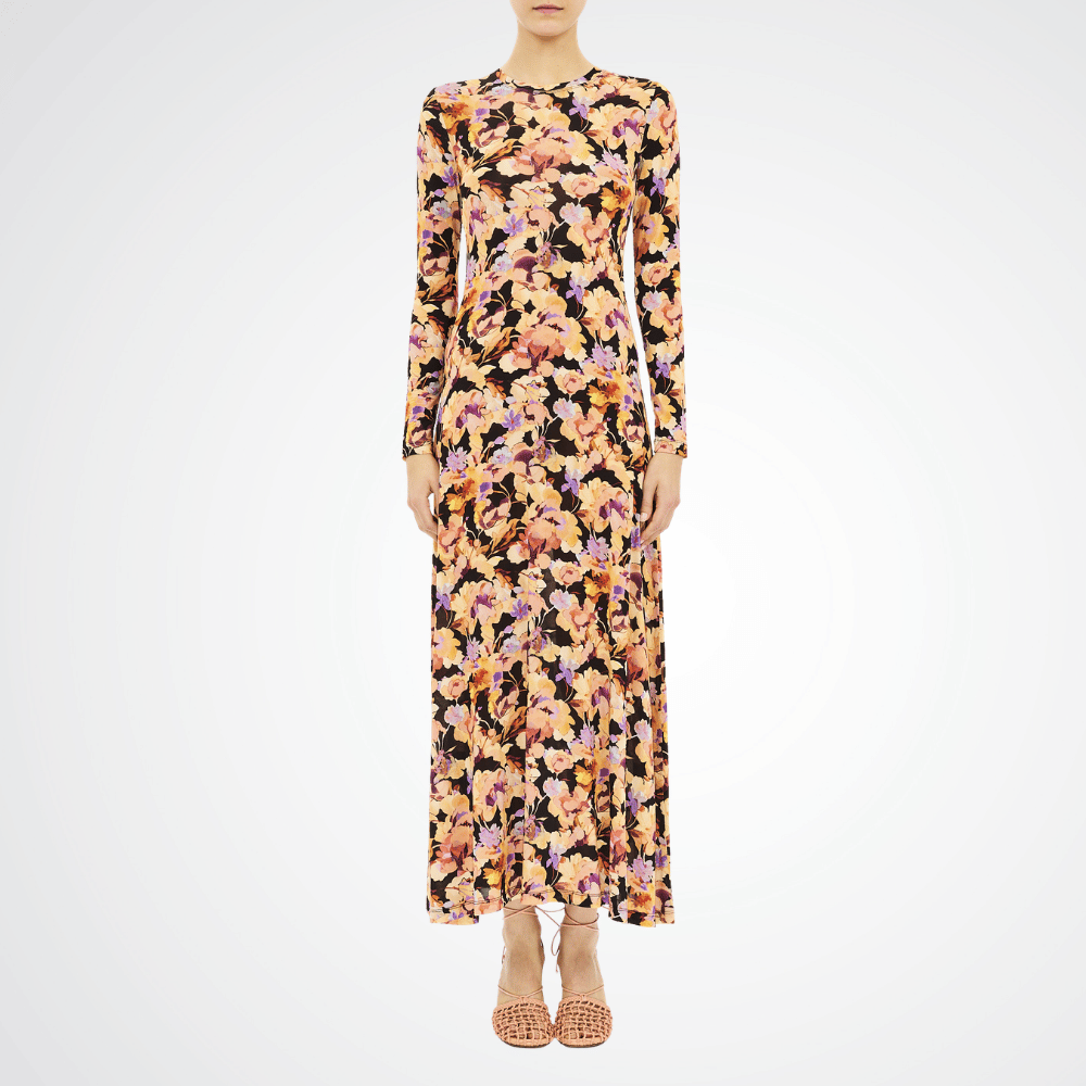 Ulla Johnson Amari Floral Jersey Maxi Dress in Night Bloom – International designer fashion boutique Australia Riada Concept Woollahra