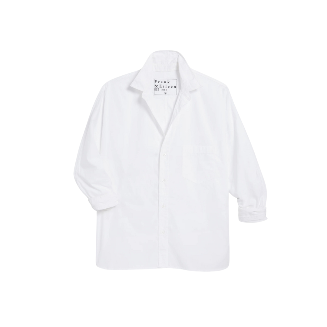 Oona Button-Up Shirt in White