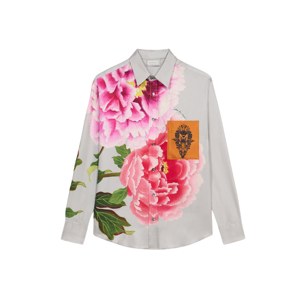 Aloegots longsleeve shirt in pink multicolour