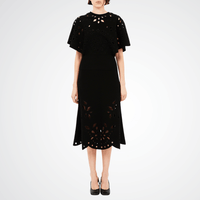 Ulla Johnson High-Waist A-Line Grace Knit Midi Skirt in Black ULLA JOHNSON Designer fashion shop online and in store High End fashion boutique Sydney Australia Riada Concept