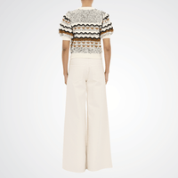 Ulla Johnson Andira Tweed Knit Short Sleeve Top in Scallop – International designer fashion boutique Australia Riada Concept Woollahra