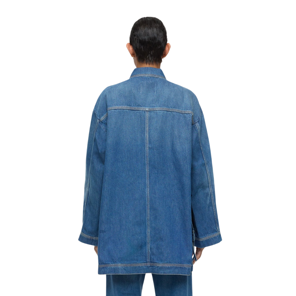 Denim Overshirt in mid blue