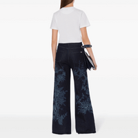 Alberta Ferretti Crystal Embellished Cotton Jersey T-Shirt in White Alberta Ferretti Australia Stockist Australia Online Riada Concept Luxury Fashion Boutique