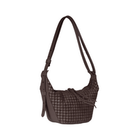Henry Beguelin Ilenia Small Woven Calfskin Shoulder Bag in T.Moro BD6001 HENRY BEGUELIN Designer fashion handbags shop online and in store High End fashion boutique Sydney Australia Riada Concept