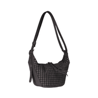 Henry Beguelin Ilenia Small Woven Calfskin Shoulder Bag in Black BD6001 HENRY BEGUELIN Designer fashion handbags shop online and in store High End fashion boutique Sydney Australia Riada Concept