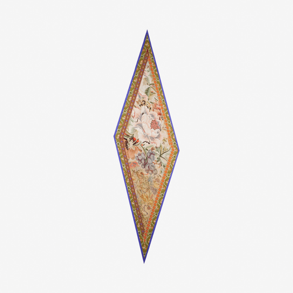 Pierre-Louis Mascia Aloeuw Silk Scarf in Floral Tapestry Print (65x120cm) PIERRE LOUIS MASCIA designer fashion online or in-store at Riada Concept, Sydney’s high-end fashion boutique in Australia.