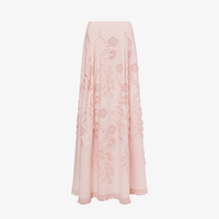 Alberta Ferretti A-Line Sangallo Embroidered Maxi Skirt in Pink Alberta Ferretti Australia Stockist Australia Online Riada Concept Luxury Fashion Boutique
