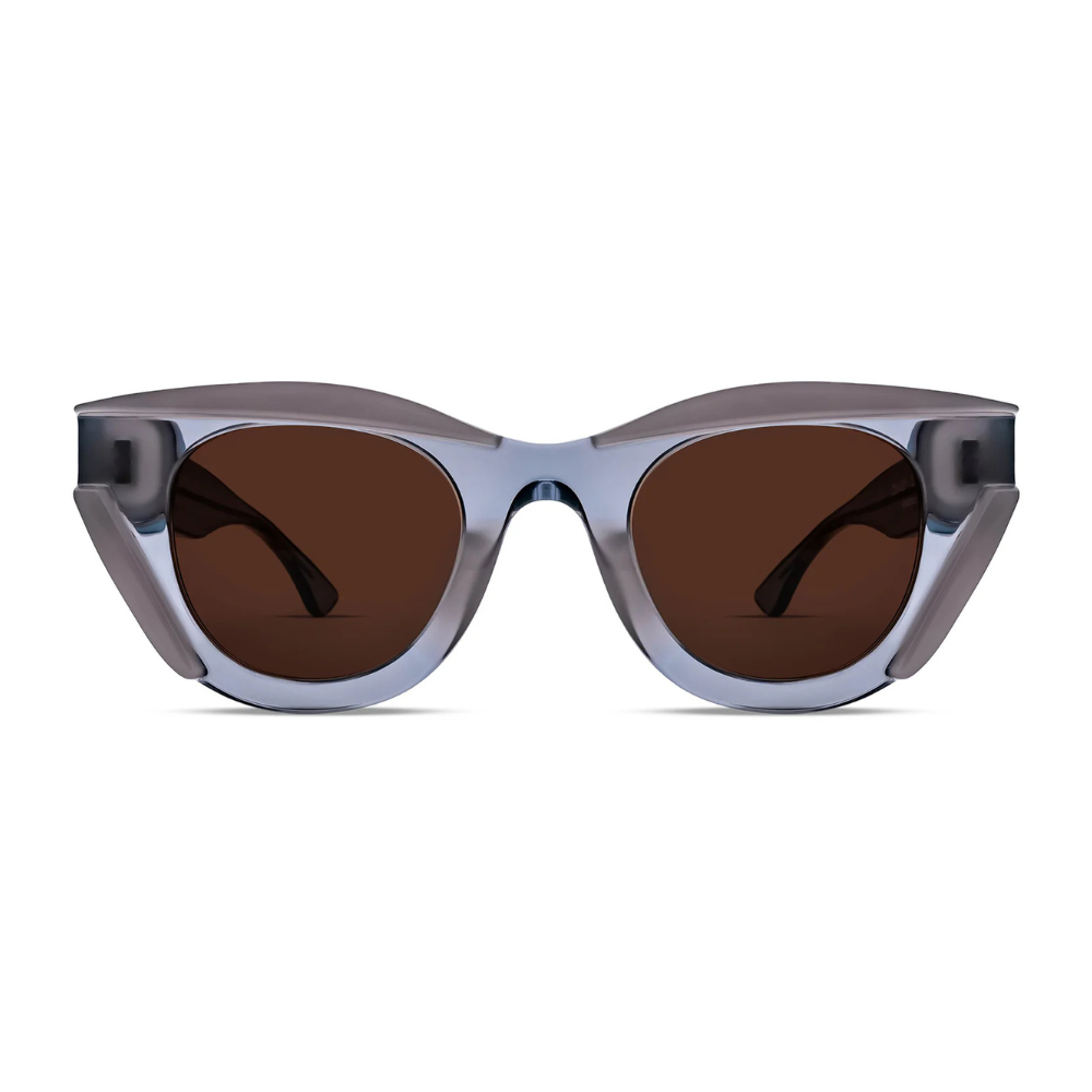 Thierry Lasry Dismissy Sun 2252 Translucent Blue Grey & Milky Pink 48 - Solid