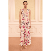 Ulla Johnson Elowen Sleeveless Silk Dress in Summer Garden – International designer fashion boutique Australia Riada Concept Woollahra