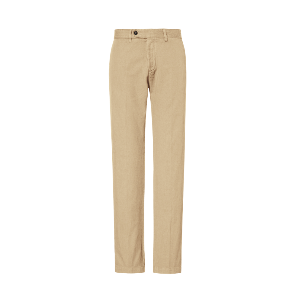 Massimo Alba Menswear Winch2 Cotton-Linen Panama Trousers in Tan MASSIMO ALBA ITALIAN MENSWEAR shop at Riada Concept Luxury International Designer Boutique in store and online Sydney