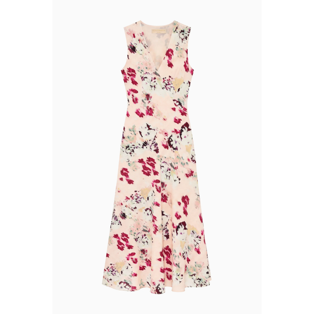 Ulla Johnson Elowen Sleeveless Silk Dress in Summer Garden – International designer fashion boutique Australia Riada Concept Woollahra