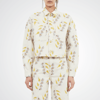 Ulla Johnson Bobbi Cropped Jacket in Infinite Flower – luxury cotton floral denim jacket Australia Available instore and online at Riada Concept, Woollahra — Sydney’s destination for a curated selection of international luxury brands