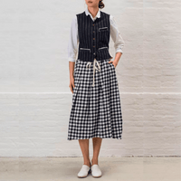 H+ Hannoh Wessel Gemma Gilet in Navy – International designer fashion boutique Australia Riada Concept Woollahra