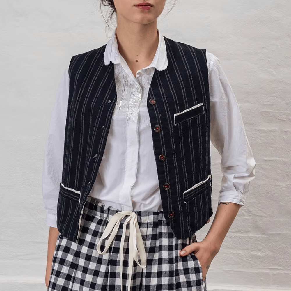 H+ Hannoh Wessel Gemma Gilet in Navy – International designer fashion boutique Australia Riada Concept Woollahra