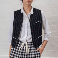 H+ Hannoh Wessel Gemma Gilet in Navy – International designer fashion boutique Australia Riada Concept Woollahra