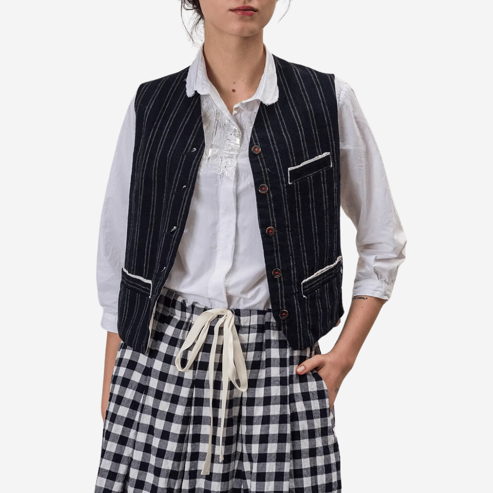 H+ Hannoh Wessel Gemma Gilet in Navy – International designer fashion boutique Australia Riada Concept Woollahra