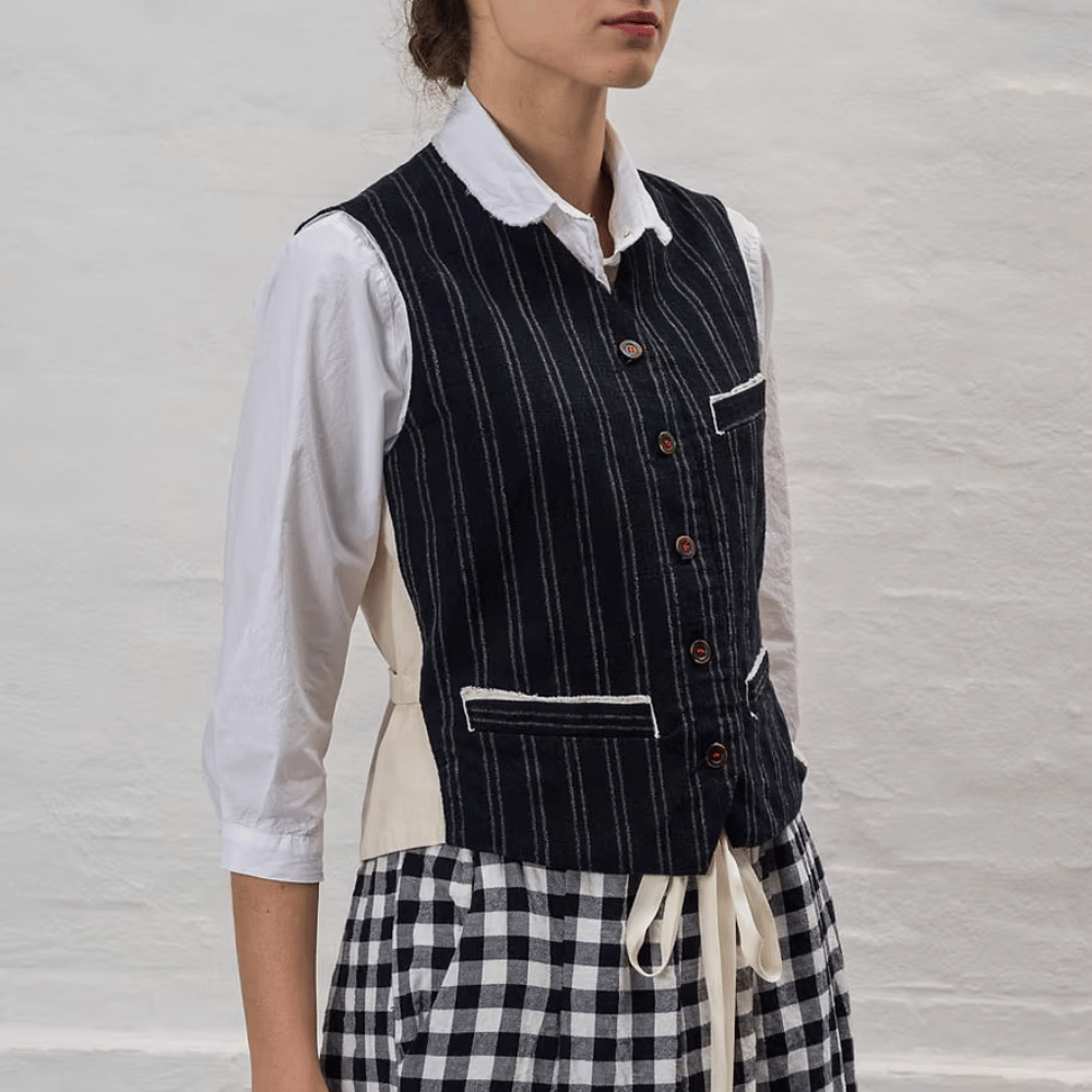 H+ Hannoh Wessel Gemma Gilet in Navy – International designer fashion boutique Australia Riada Concept Woollahra