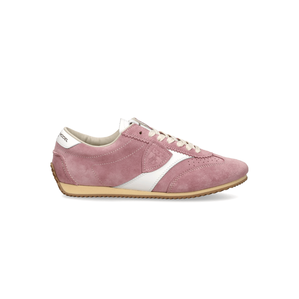 Philippe Model Planche Suede Low-Top Sneakers in Pink – International designer fashion boutique handmade designer leather sneakers Australia Riada Concept Woollahra