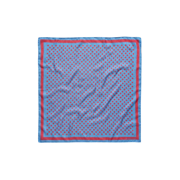 BANDANA  Cashmere Silk Wool in Mosaic Blue
