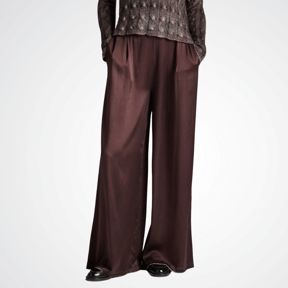 Avant Toi Hand-Painted Silk Palazzo Pants in Moro – International Designer Fashion Boutique Australia Riada Concept Woollahra