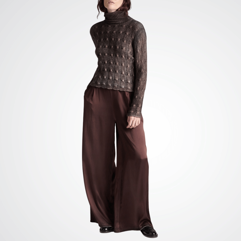Avant Toi Hand-Painted Silk Palazzo Pants in Moro – International Designer Fashion Boutique Australia Riada Concept Woollahra