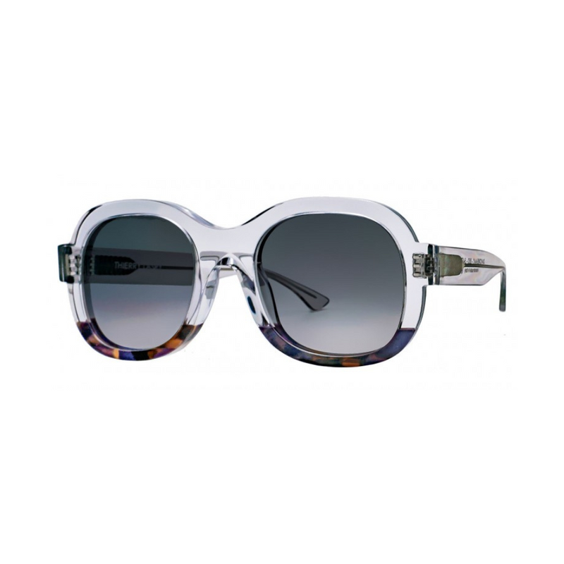 Daydreamy sunglasses in Translucent light grey & purple pattern