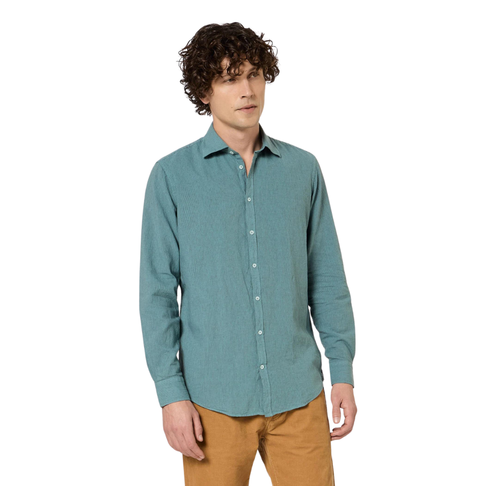 Genova Linen Cotton Shirt in polvere