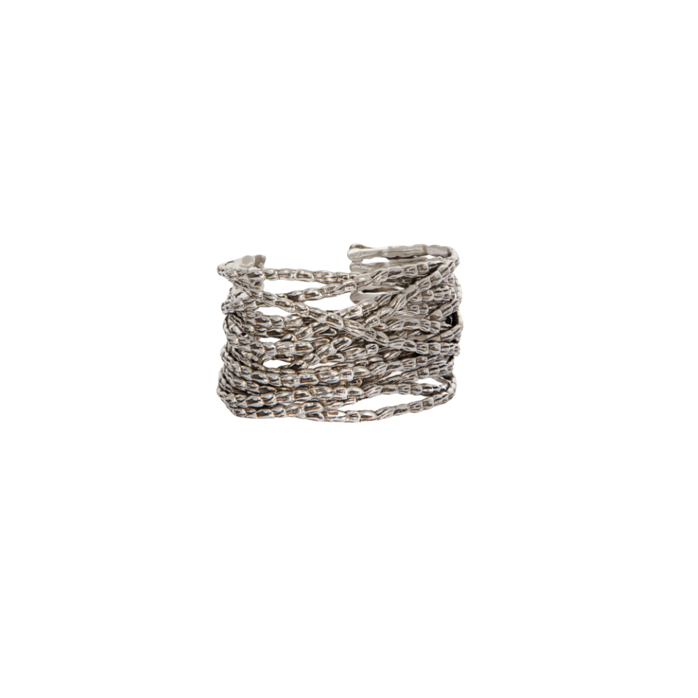 Liane cuff bracelet in silver