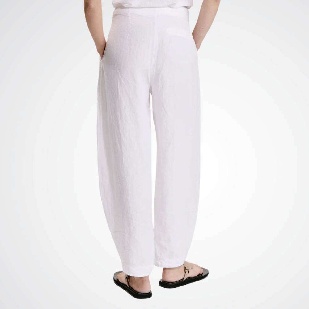 TRANSIT PAR SUCH Textural Linen Comfort-Fit Pants in White Transit Par Such at Riada Concept Designer fashion shop online and in store High End fashion boutique Sydney Australia Riada Concept