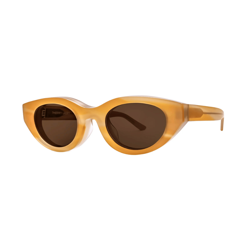 Thierry Lasry ACIDITY Cat-Eye Sunglasses in Yellow Horn Pattern - International designer fashion boutique Australia Riada Concept Woollahra
