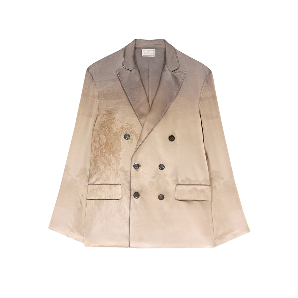 ADASTRGUM Jacket Silk in Multicolour Beige