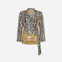 Pierre Louis Mascia ALOE Jacket Silk in TRIBALE CHIAROSCURO – International designer fashion boutique Australia Riada Concept Woollahra