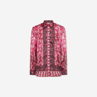 Pierre Louis Mascia ALOE Longsleeve Silk Shirt in ROSA DAMASCO – International designer fashion boutique Australia Riada Concept Woollahra